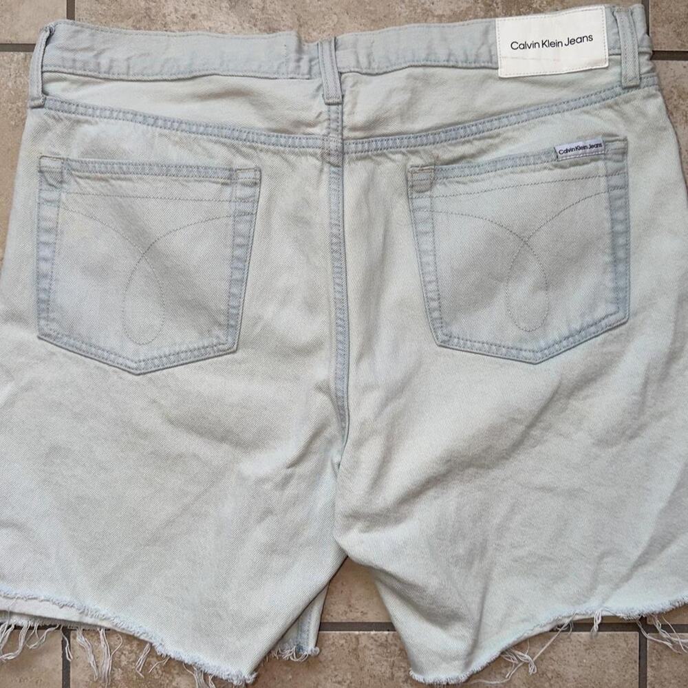 Calvin Klein Blue Denim Shorts - Size 36